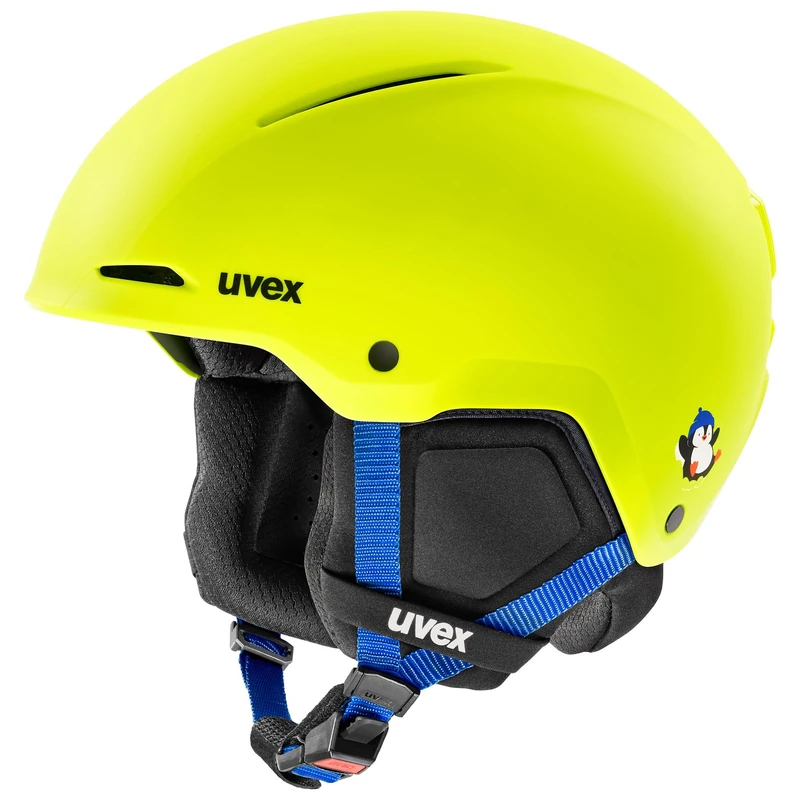 uvex minimo style – extremely lightweight, safe ski helmet with individual size adjustment and attractive designs for children – electrum – penguin – 51–55 cm