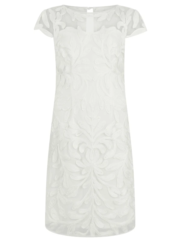 Apart 3D Embroidery Floral Cocktail Dress
