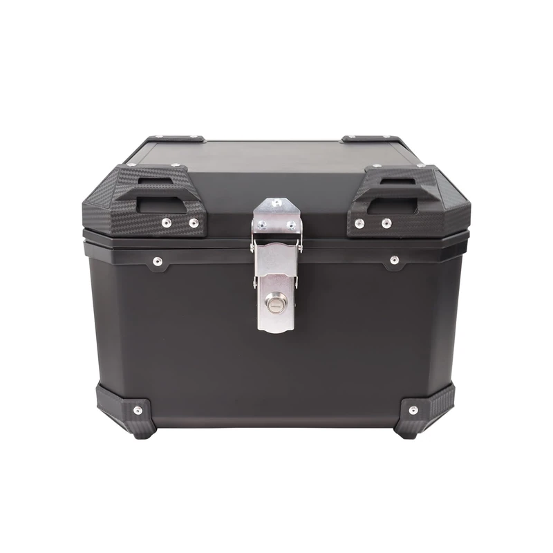 GarveeHome Motorcycle Top Box 45L ABS Waterproof Dustproof and Anti-Theft Luggage Box for Storage Helmet Luggage Box with Lock Motorcycle Top Case Tail Box