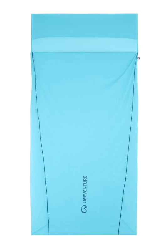 Lifeventure Coolmax® Sleeping Bag Liner for Tropical Travel - Lightweight and Breathable Sheet Sleeping Bag, Treated with Polygiene®, Rectangular Shape