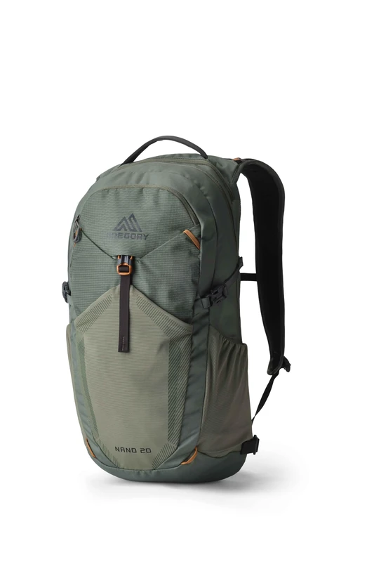 Gregory Essential Hiking - Nano 20 - Casual Backpack, 52 cm, 20 L, 0.54 KG, Lightweight day backpack, Reservoir Compatible, Colorful backpack, Green (Terrain Green)