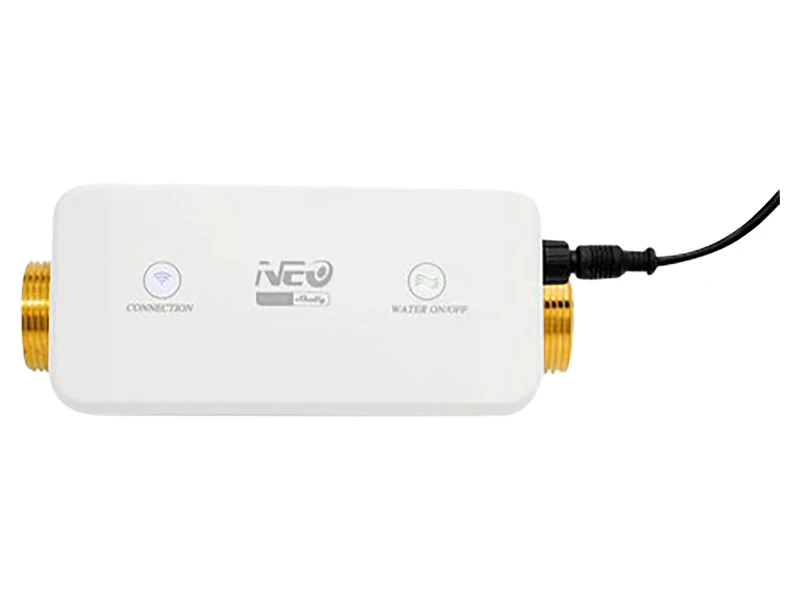Neo Smart Water Valve NAS-WV02W – Wi-Fi Smart Drinking Water Valve, DN25, IPX7, Water Consumption Monitoring, Ultrasonic Measurement and Monitoring, Irrigation Control, Shelly Smart Control App