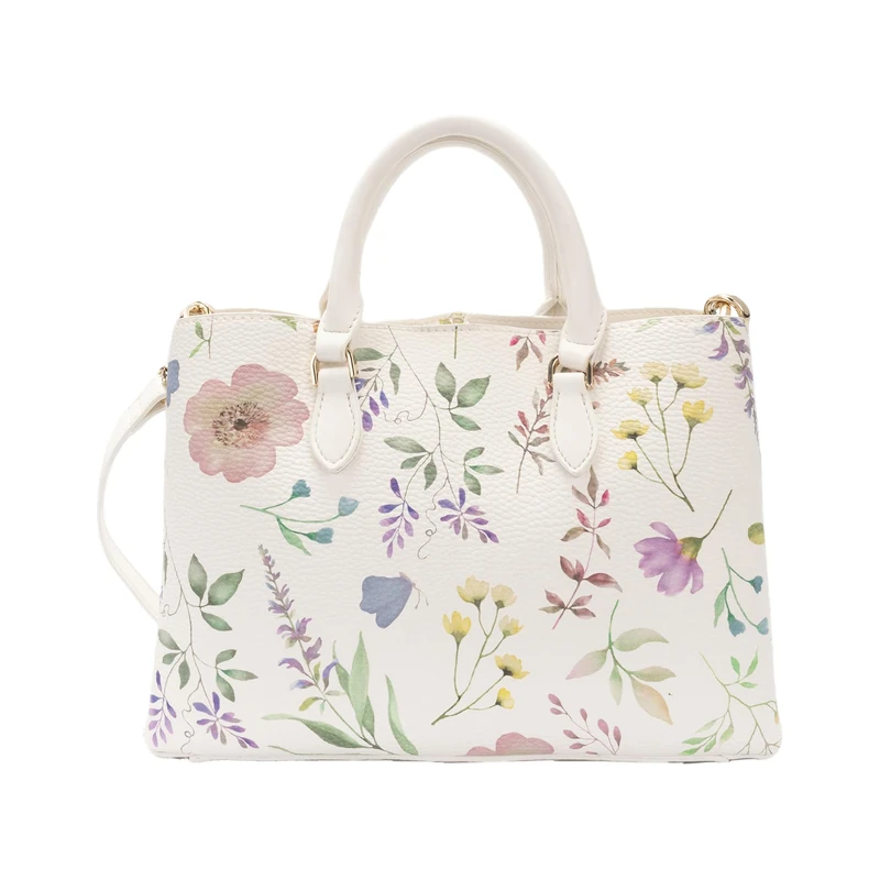 Fiorelli Women's Emery Mini Satchel Bag, Stylish Handbag with Grab Handles & Crossbody Strap, Faux Leather, Sprinkled Bloom Floral Print