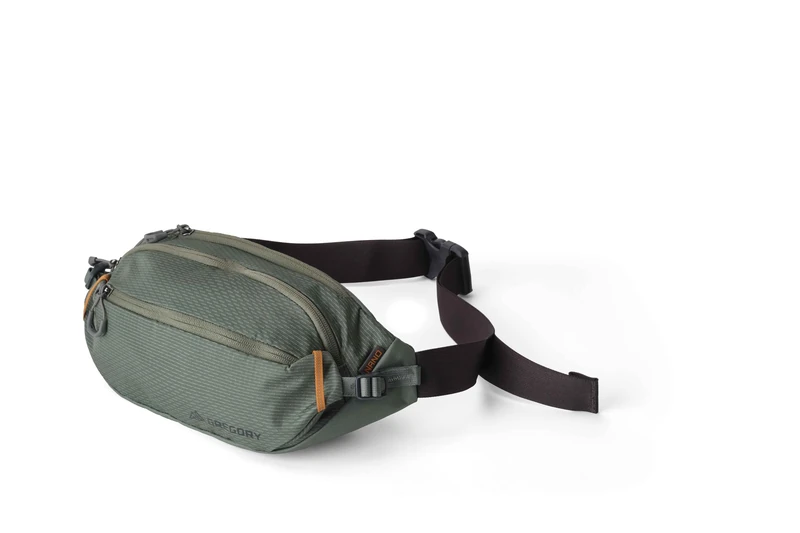 Gregory Essential Hiking - Nano Waistpack, 33 cm, 4 L, 0.18 Kg, Hiking Belt Bag, Multiple Zippered Pockets, Padded Comfortable fit, Green (Terrain Green) - Image 1