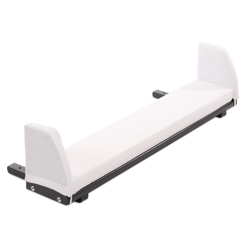 babybay Extension Side Slate Grey Varnished Including Mattress Supplement White Suitable for Boxspring XXL Model