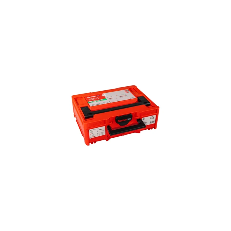 Fischer DuoPower Systainer M137 810-Piece Fixing Kit, Intelligent Two-Component Dowels for Concrete, Plasterboard, Solid and Perforated Brick, All-in-One Dowel Set for Any Fixing
