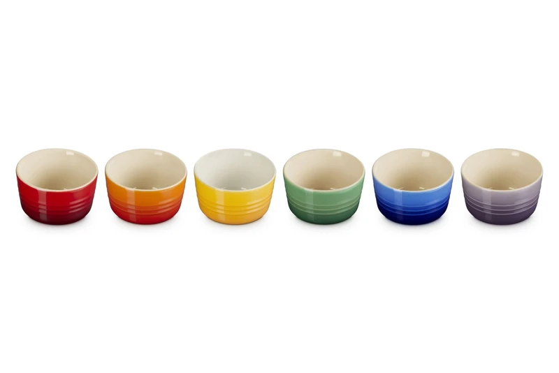Le Creuset Stoneware Rainbow Set of 6 Mini Ramekins
