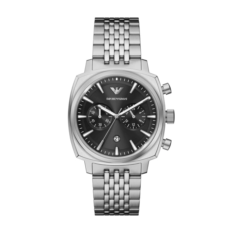 Emporio Armani AR11725 Men's 40mm Silver-Tone Stainless Steel Watch