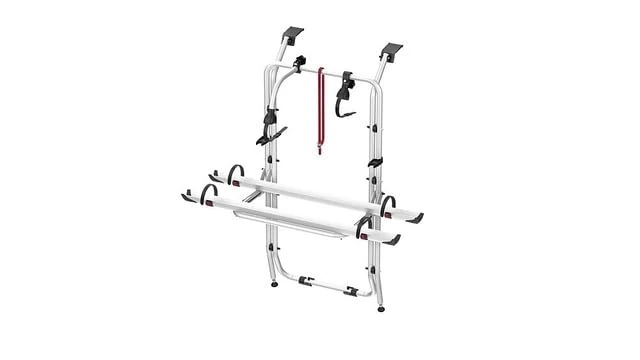 Fiamma Vauxhall Vivaro/Renault Trafic Aluminium Grey 2 Bicycles Expandable 60kg Load Capacity Electric Bike Carrier - Image 1
