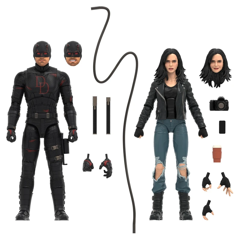 Marvel Legends Series Daredevil: Born Again Daredevil & Jessica Jones, 2 Collectible 15 cm Action Figures - Image 1