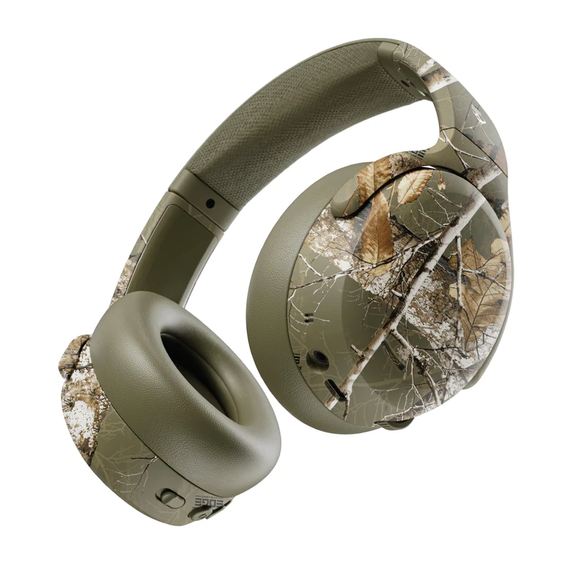 Skullcandy Crusher ANC 2 Wireless Over-Ear Bluetooth Headphones with Multi-Sensory Bass, Active Noise Cancelling, Up to 60 Hours Battery, Microphone for iPhone Android - Realtree Edge Drab