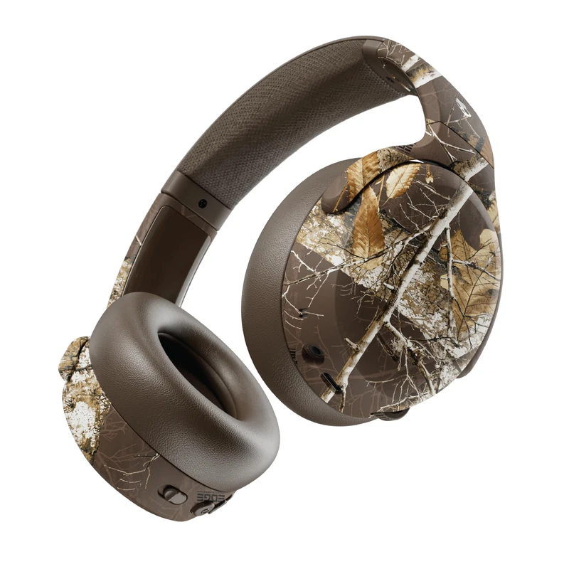 Skullcandy Crusher ANC 2 Wireless Over-Ear Bluetooth Headphones with Multi-Sensory Bass, Active Noise Cancelling, Up to 60 Hours Battery, Microphone for iPhone Android - Realtree Edge Espresso