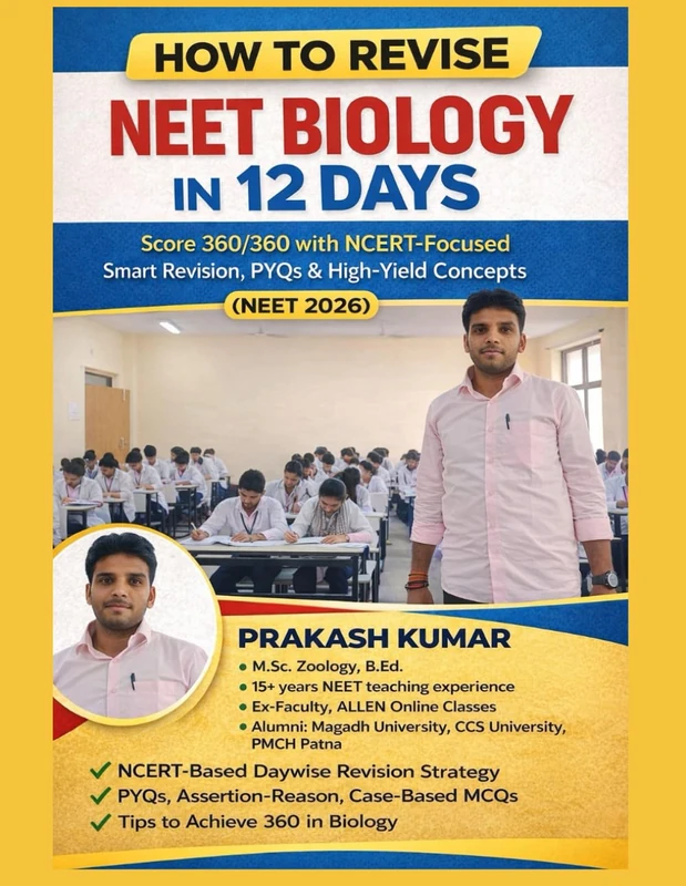 How to Revise NEET Biology in 12 Days Score 360/360 with NCERT revision: NEET 2026 Biology Last 12 Days Revision Guide A Proven NCERT-Based Strategy to Score 300+ Marks in Biology (NEET 2026)