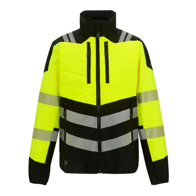 Regatta Professional Mens Hi-Vis X-Pro Hybrid Jacket Work Coat