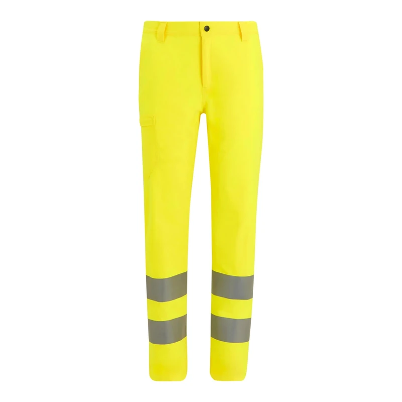 Regatta Professional Mens Contract Stretch Action Trousers Hi-Vis Pro, Yellow, 28W UK