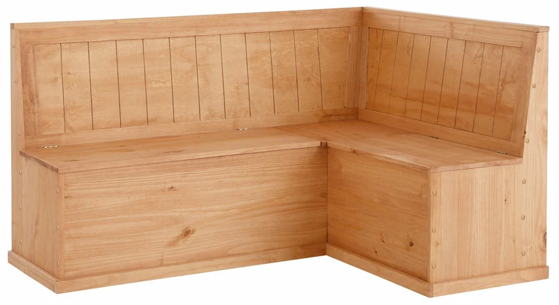 Sara cornerBench S in stained wax, 162 x 122 x 90cm (W x D x H) - Image 1