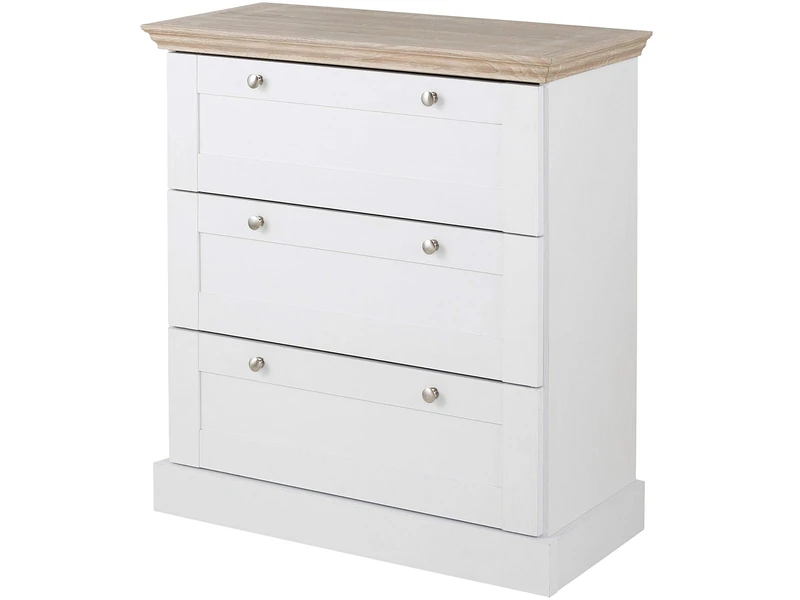 LOFT24 Binz 3 Drawer Dresser WhiteOak