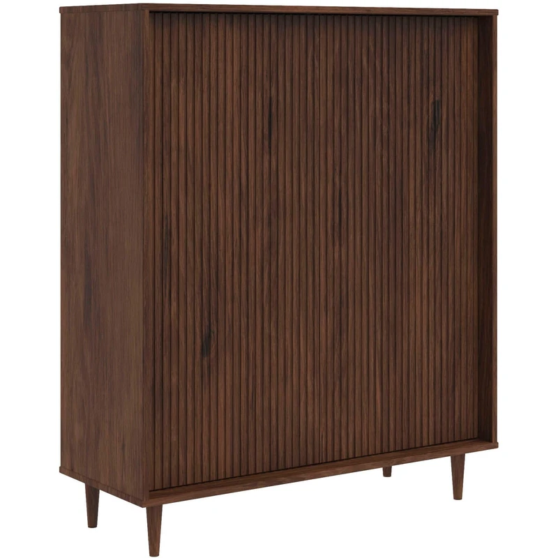 Jerzy Highboard 100 cm with 2 doors in Brown