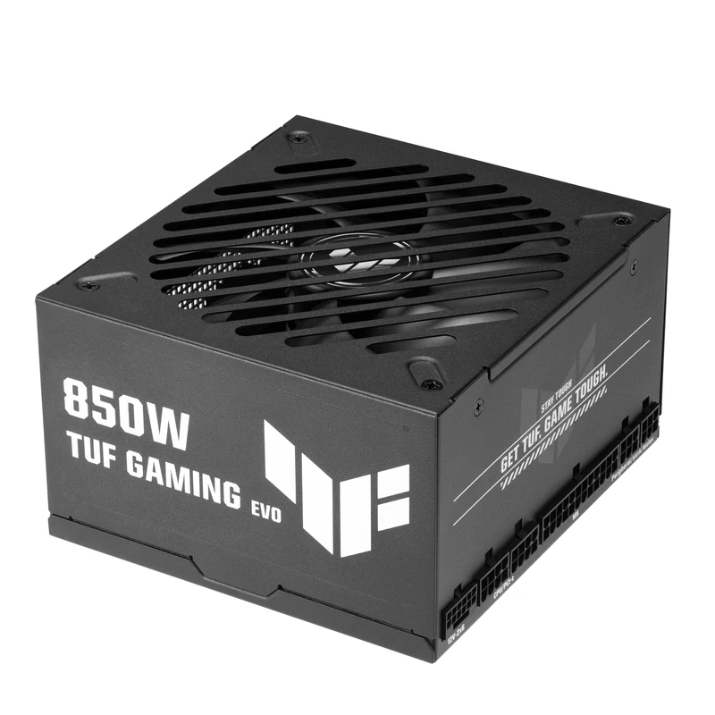 ASUS TUF Gaming 850W Gold Evo PC Power Supply (850 Watt, Modular, 80+ Gold, ATX 3.1 Compatible, Dual Ball Bearing Axial Fans, PCB Protective Coating)