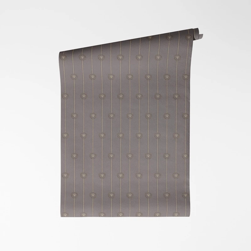 A.S. Création Versace VI I Love Baroque 791734 Non-Woven Wallpaper - Baroque Ornament with Floral Vines Glossy Vinyl Surface Design Wallpaper 10.05 m x 0.70 m Grey/Silver - Image 1