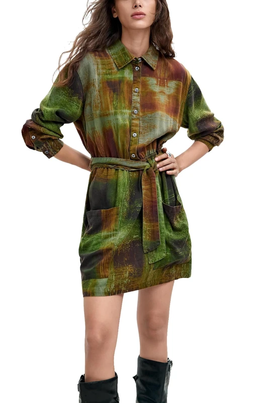 Desigual Women's Green Dress M