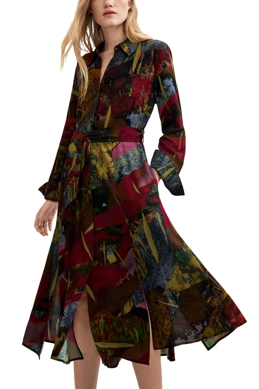 Desigual Women's Green Dress XS