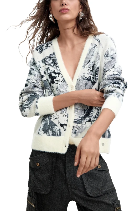 Desigual Jers_Bouquet_Lacroix Women's Sweatshirt, white, XS
