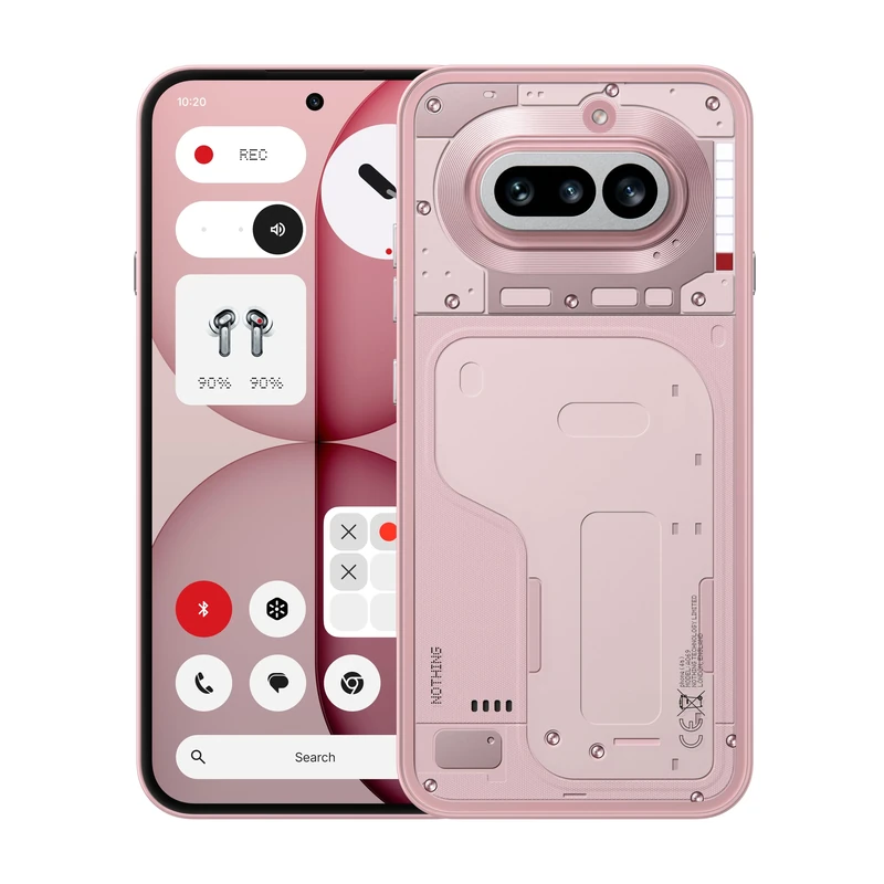 Nothing Phone (4a) - 50 MP Triple Camera with Up To 70X ultra Zoom, Transparent Design Smartphone, Long Lasting Battery and 50W Fast Charge, 120Hz AMOLED Display and Glyph Bar, 12GB + 256GB - Pink