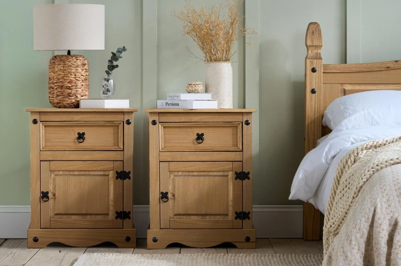 Birlea Corona 1 Drawer 1 Door Pair Of Bedsides Bundle