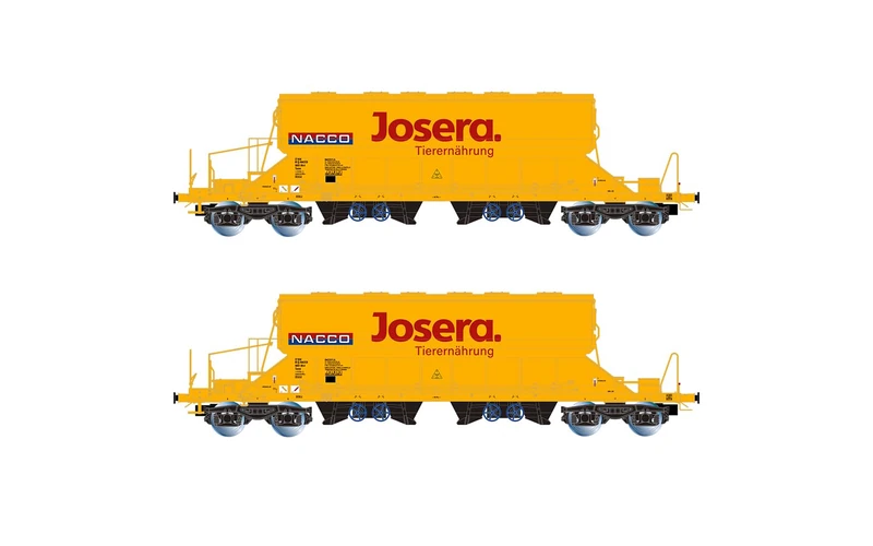 Rivarossi HR6546 NACCO, 2-unit pack Taoos hopper wagons, yellow livery "JOSERA", ep. VI Rolling Stock - Wagons
