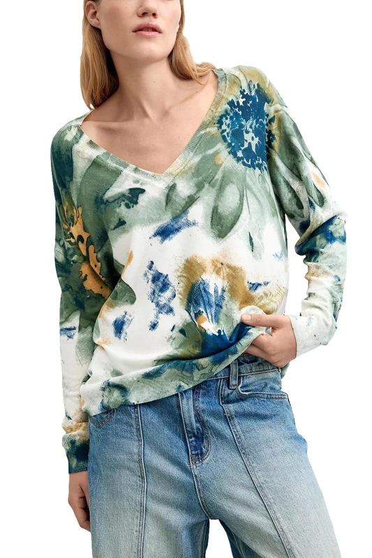 Desigual Jers_coldbotanic Sweatshirt Women, white, S