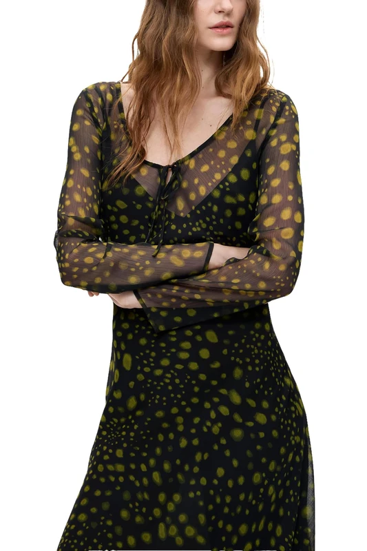 Desigual Vest_Catania Dress Women, Black/White, S