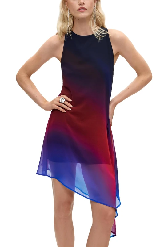 Desigual Vest_Lujan Women's Dress, Blue, S