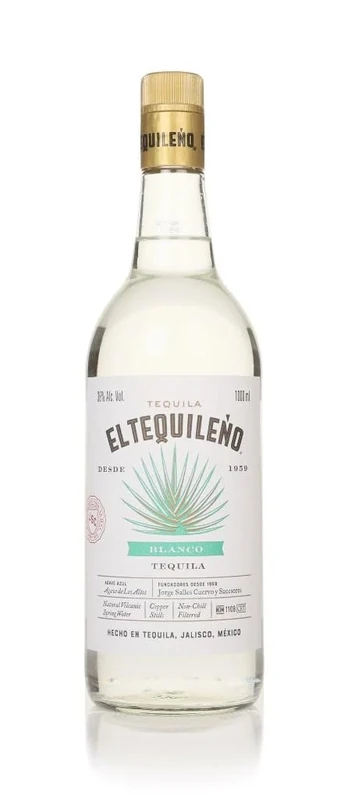 El Tequileño Blanco Tequila 100cl, 38% ABV | 70% Jalisco Blue Agave, Vegan and Gluten Free, Smooth and Sweet Agave Tequila, Family Owned Distillery - Image 1