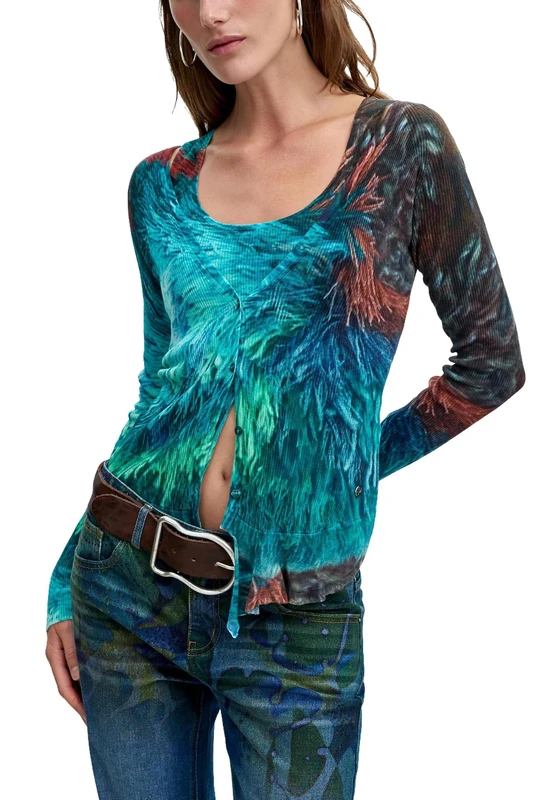 Desigual Women's Blue Sweater L