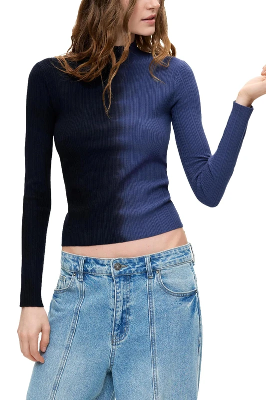 Desigual JERS_colduo Women's Sweatshirt, Blue, L