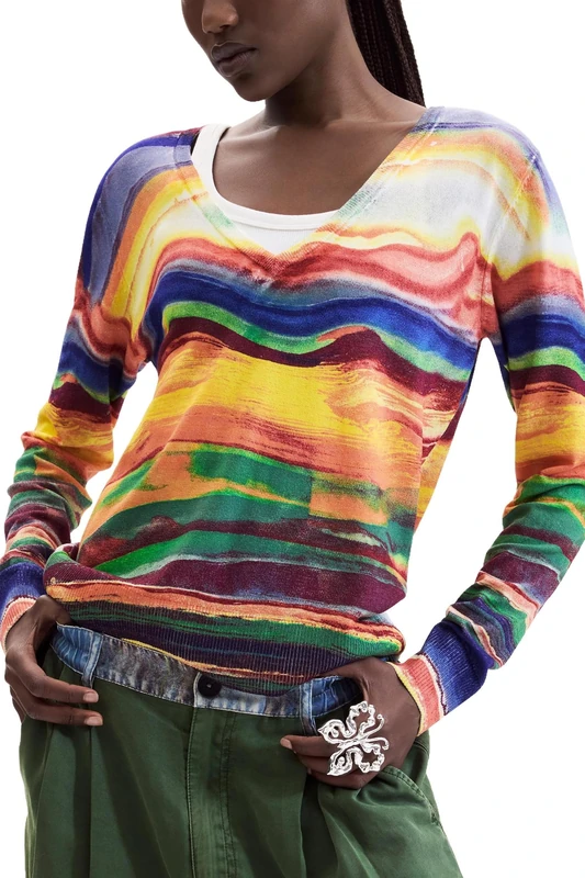 Desigual Jers_terren Women's Sweatshirt, lemon tree, XS