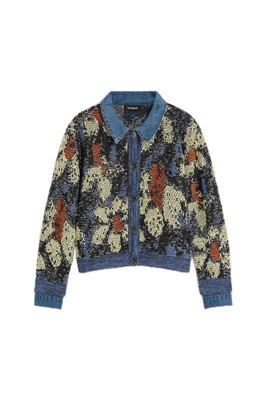 Desigual Jers_vinil Women's Sweatshirt, blue, M