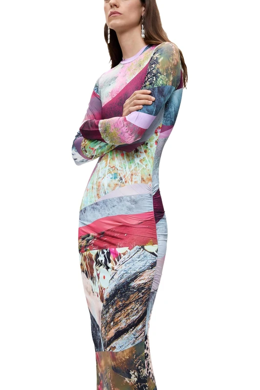 Desigual Vest_Helsinki Dress Women, Material Finishes, L