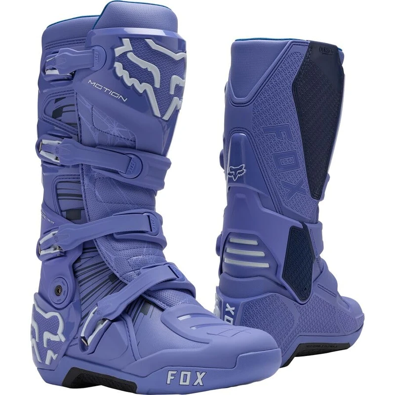 FOX MOTION DIFFUSE SE PURPLE DOVE MOTORCYCLE BOOTS 10.5