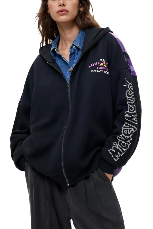 Desigual Women's Sweatshirt Black L