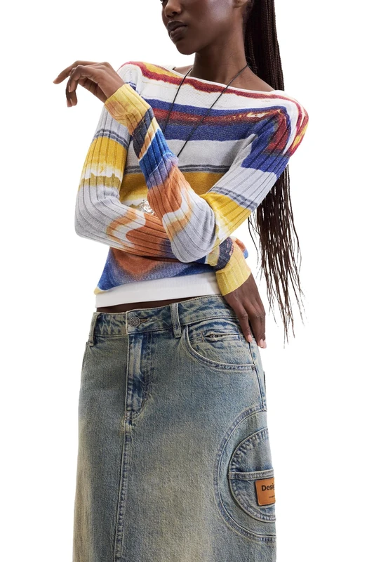Desigual Jers_Terra Women's Sweatshirt, blue, S