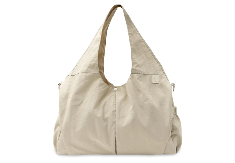 Jollein Changing Bag - Urban - Warm Sand - Modern Changing Bag - Water Repellent & Easy to Clean - With Shoulder Strap & Changing Mat - 40x20x25cm - Image 1