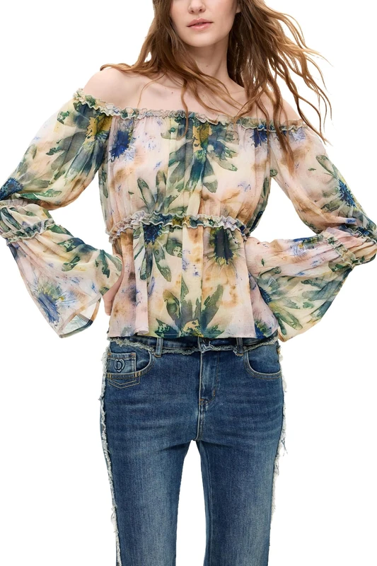 Desigual Women's Blouse Red XS
