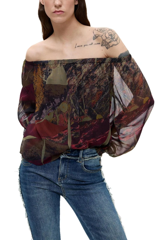 Desigual Blus_Paris T-Shirt Women, Green, S