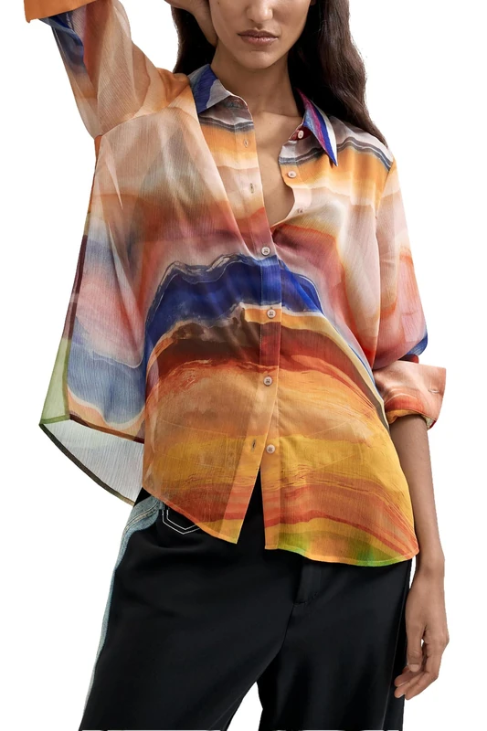 Desigual Blus_camsterdam T-Shirt Women, Material Finishes, L