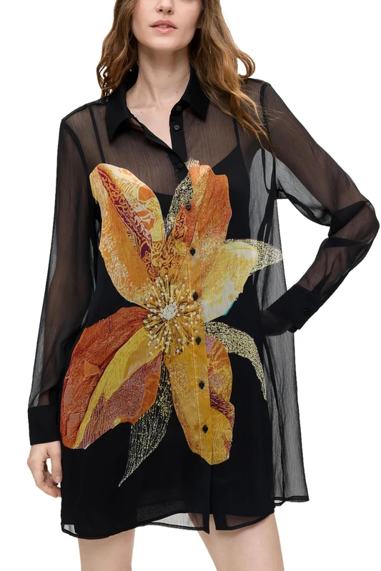 Desigual Vest_Siena Women's Casual Dress, Black/White, M