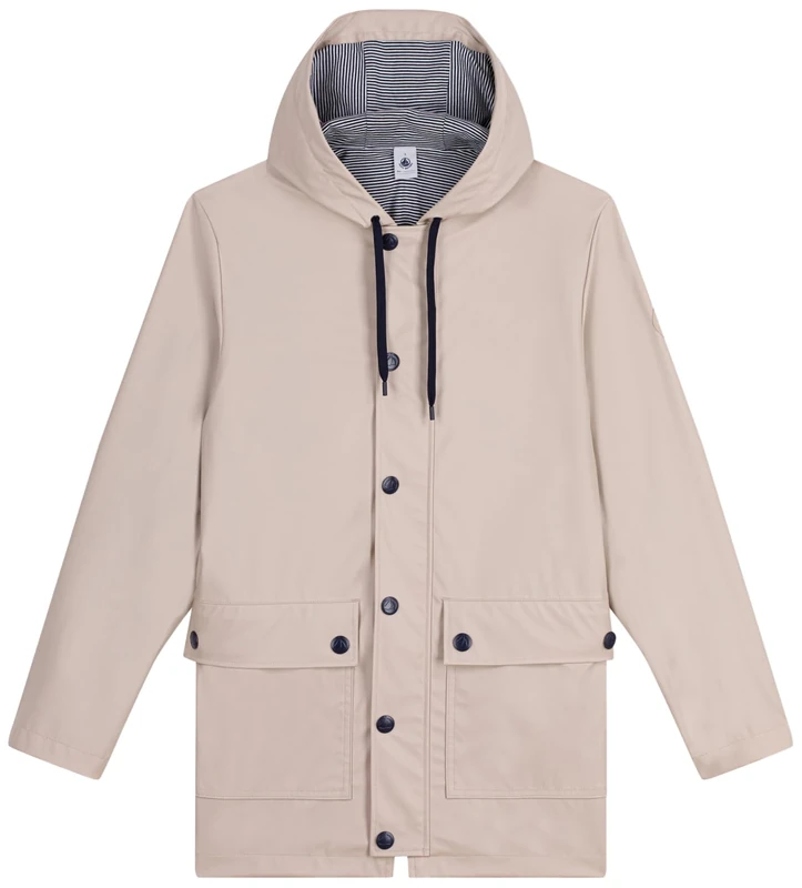 Petit Bateau Women's Iconic Raincoat, S, Gesso