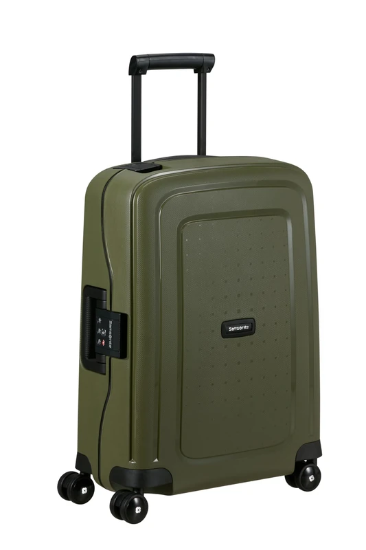 Samsonite S'Cure - Spinner S, Hand Luggage, S (55 cm), 34 L, Green (Olive)