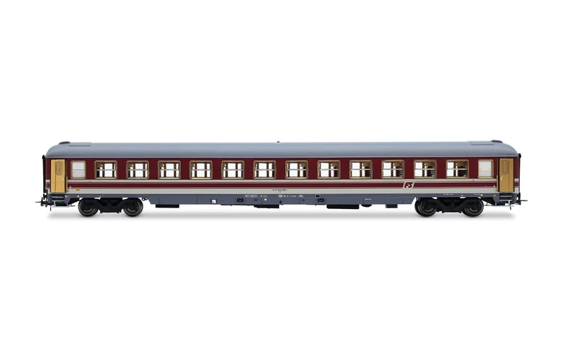 Rivarossi HR4409 FS, UIC-X 1979 coach for the transport of prisoners, red/grey livery, ep. IV-V Rolling Stock - Coaches